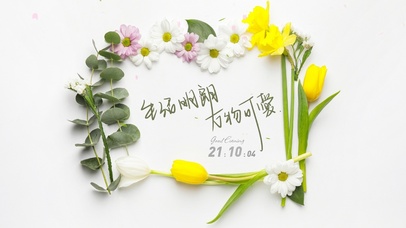 清新花草简约壁纸