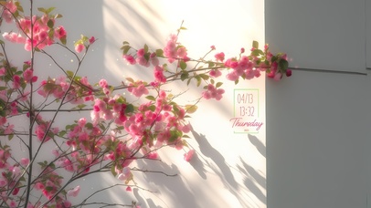 唯美清新粉色花儿