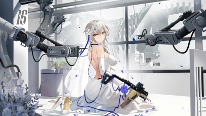 4K唯美花嫁少女