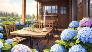 绣球花小屋