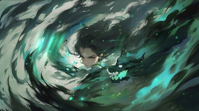 完美动态绝版蓝绿赛博Color