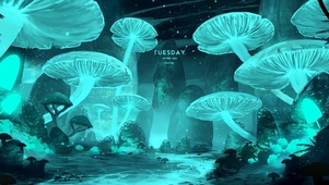 唯美梦幻蘑菇森林