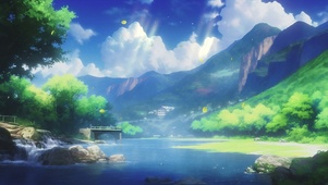 湖光山色