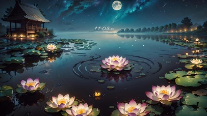 4K唯美治愈古风荷塘月色