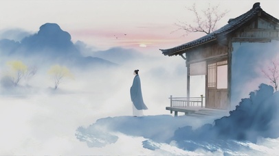 古风AI水墨插画