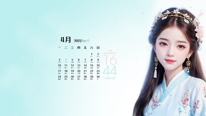 4K清新古风美女