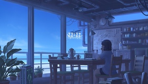 蓝色的早晨