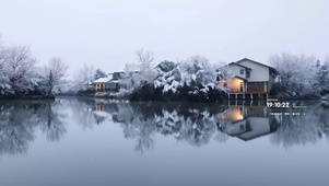 安静的雪景