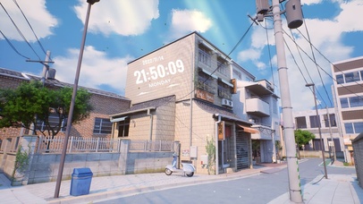 唯美治愈日式街头动漫风景