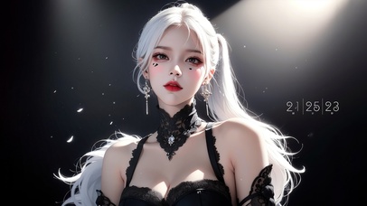 纯欲系白发少女