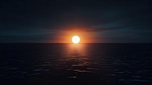 海上日出