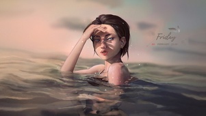 水中美女