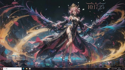 4k孔雀七彩纯欲美少女