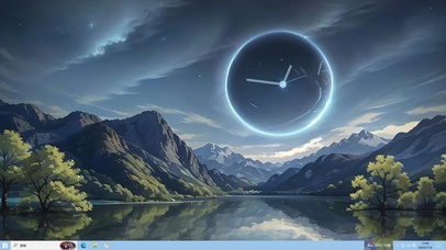 炫酷时钟（与现实时间一致）