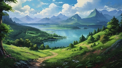 清新护眼AI壁纸