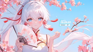 扇子可爱姐姐
