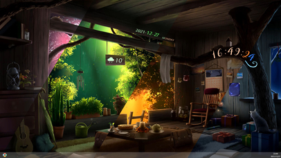 四季树屋（随真实时间变化）