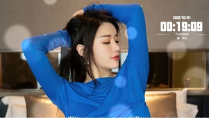 4K蓝衣清纯美女