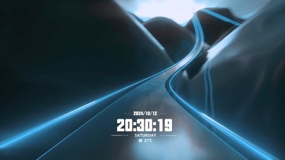 4K循环科幻穿越过山车