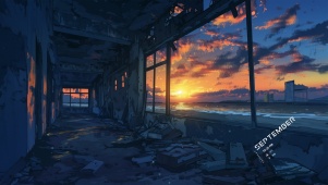 废墟海景