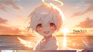 湖面天使