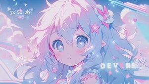 粉色少女