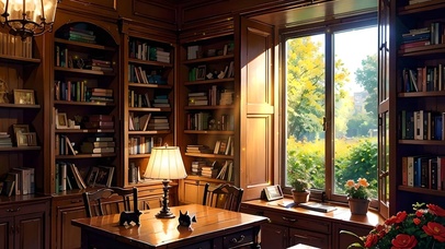 古典风书房