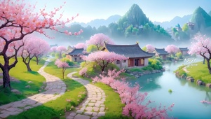 挑花源记