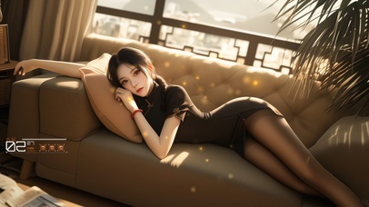 她的脸庞上有种不可言喻的安宁