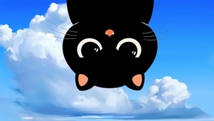 探头小黑猫