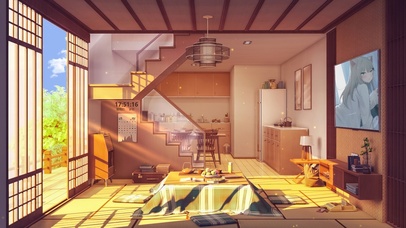 4K唯美治愈温馨の动漫房间