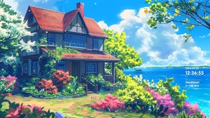 五彩花丛小屋