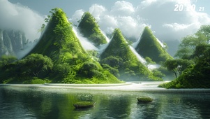 烟雨山水