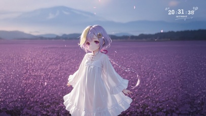 唯美薰衣草少女