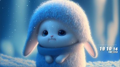 雪中治愈兔兔