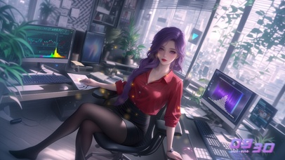 她的皮肤如瓷器般光滑细腻