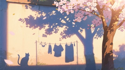 墙上温馨的影子