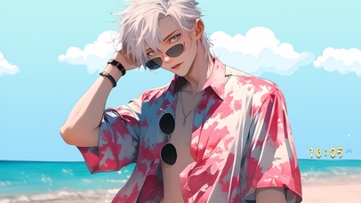 夏日海滩 五条悟