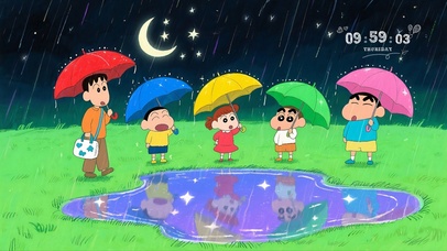 雨天小新和朋友们