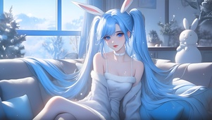 可爱兔兔女郎