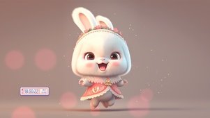可爱旗袍兔兔