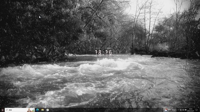 雪天湖泊—【主题桌面】