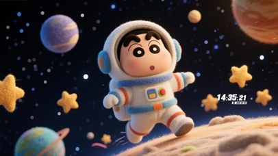 蜡笔小新游太空