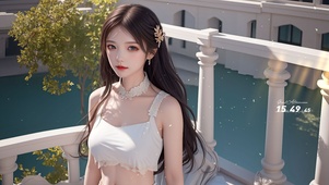 清凉夏日美女