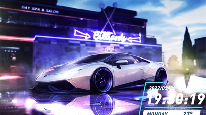 兰博基尼，雨后光影