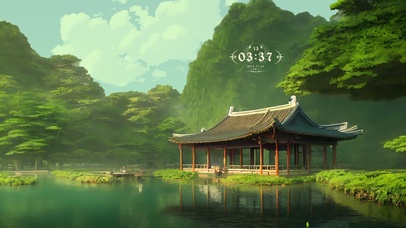 治愈凉亭美景