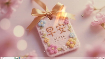 时光清浅-桌面主题