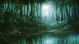 深林湖泊