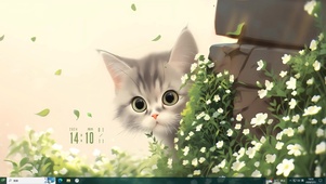 可爱雏菊猫咪