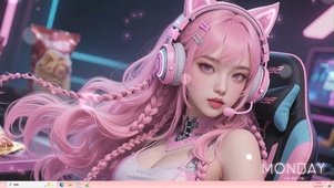 电竞少女甜酷辣妹 